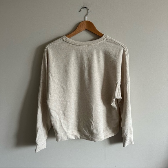 3/$20⚡️ Fabletics Casual Cream Tan Speckled Long Sleeve Pullover Sweatshirt - Picture 5 of 10